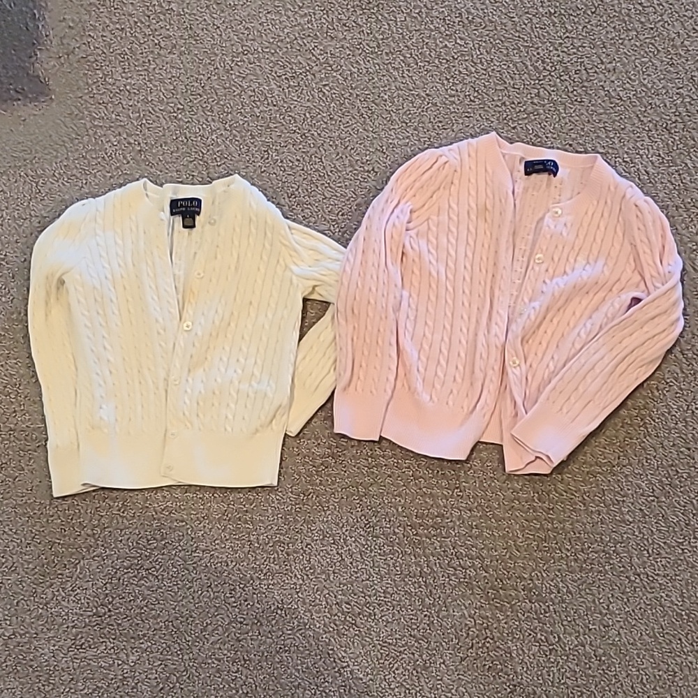 Two 4t polo cardigans